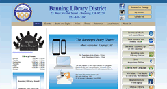 Desktop Screenshot of banninglibrarydistrict.org