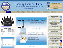 Tablet Screenshot of banninglibrarydistrict.org